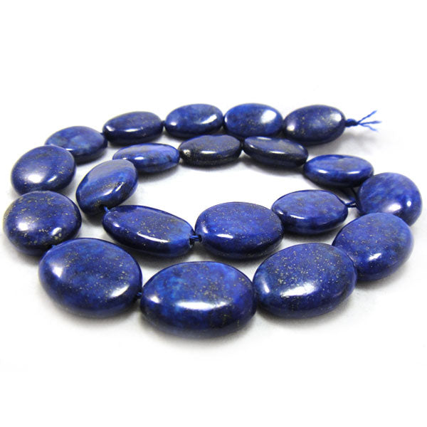 Lapis Lazuli 15x20mm Puffy Oval Beads