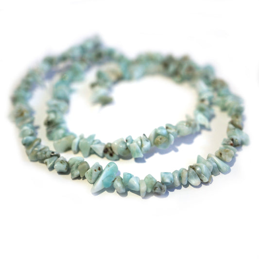 Larimar 3x5mm Chip Beads