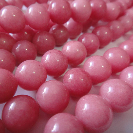 Malay Jade Carnation 10mm Round Beads