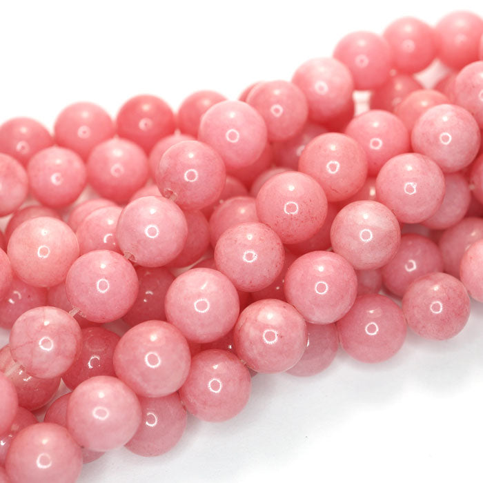 Malay Jade Carnation 8mm Round Beads
