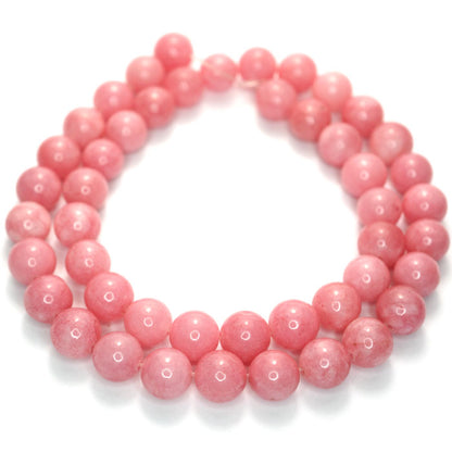 Malay Jade Carnation 8mm Round Beads