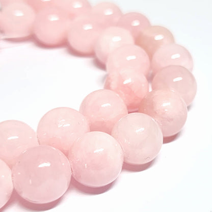 Malay Jade Pink 10mm Round Beads