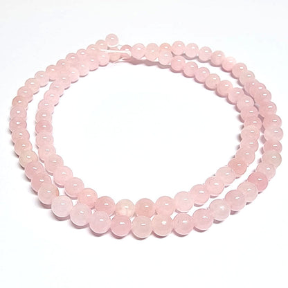 Malay Jade Pink 4mm Round Beads