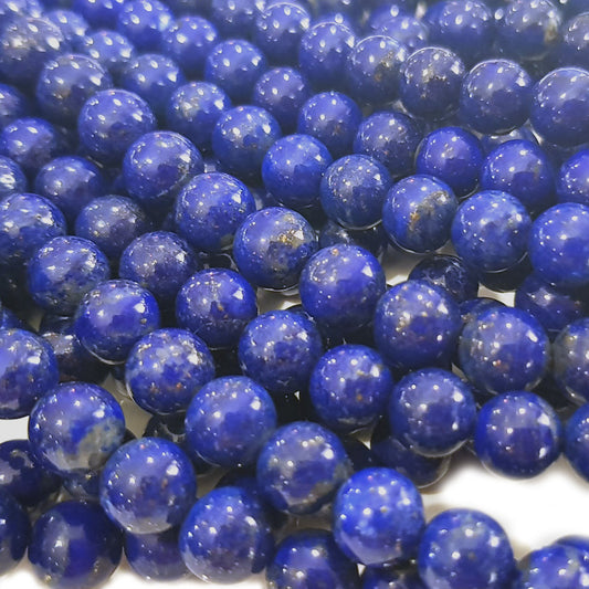 Natural Lapis Lazuli 8mm Round Beads