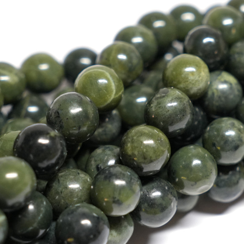 Nephrite Jade 10mm Round Beads
