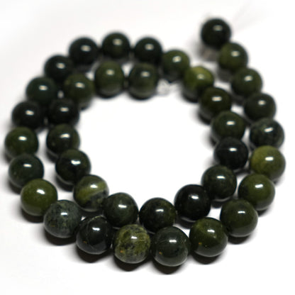 Nephrite Jade 10mm Round Beads