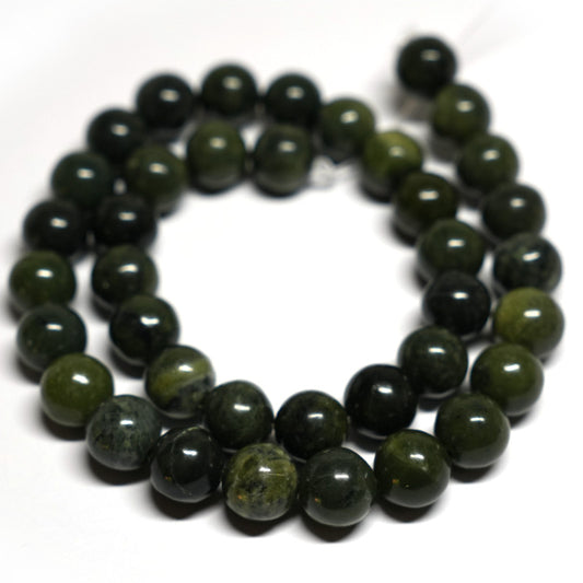 Nephrite Jade 10mm Round Beads