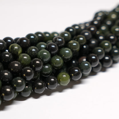 Nephrite Jade 6mm Round Beads