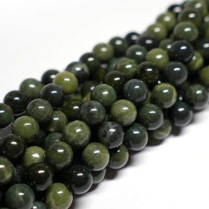 Nephrite Jade 8mm Round Beads