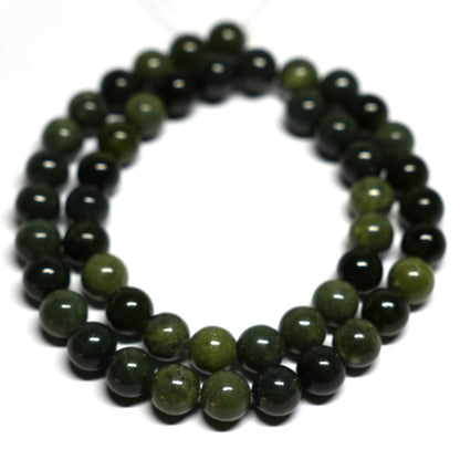 Nephrite Jade 8mm Round Beads