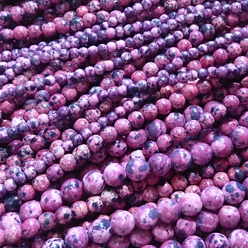 Sugilite Jasper 6mm Round Beads