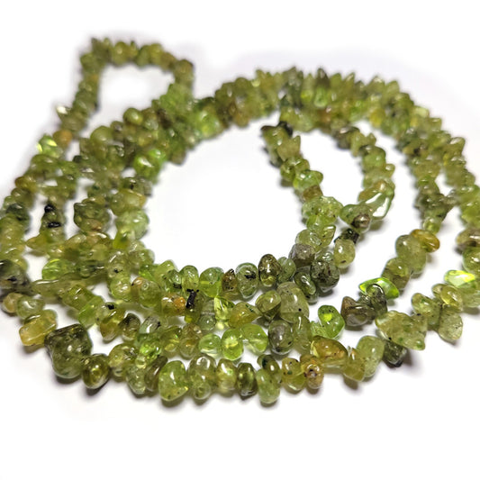 Peridot 5x8mm Chip Beads