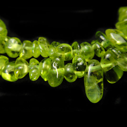 Peridot Drop Style Chip Beads