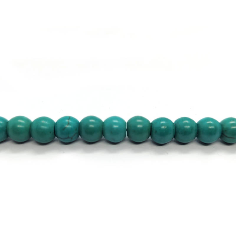Reconstituted Tibetan Turquoise 6mm Round Beads