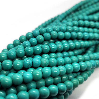 Reconstituted Tibetan Turquoise 6mm Round Beads