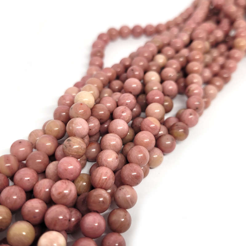 Rhodonite 6mm Round Beads