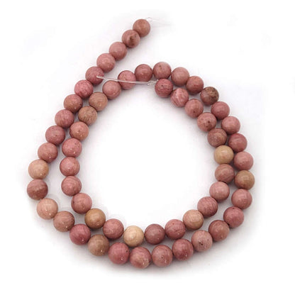 Rhodonite 6mm Round Beads