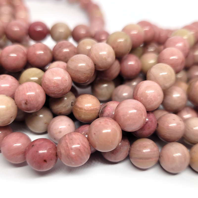 Multicolour Rhodoni Rhodonite 8mm Round Beads – Cheap Beads