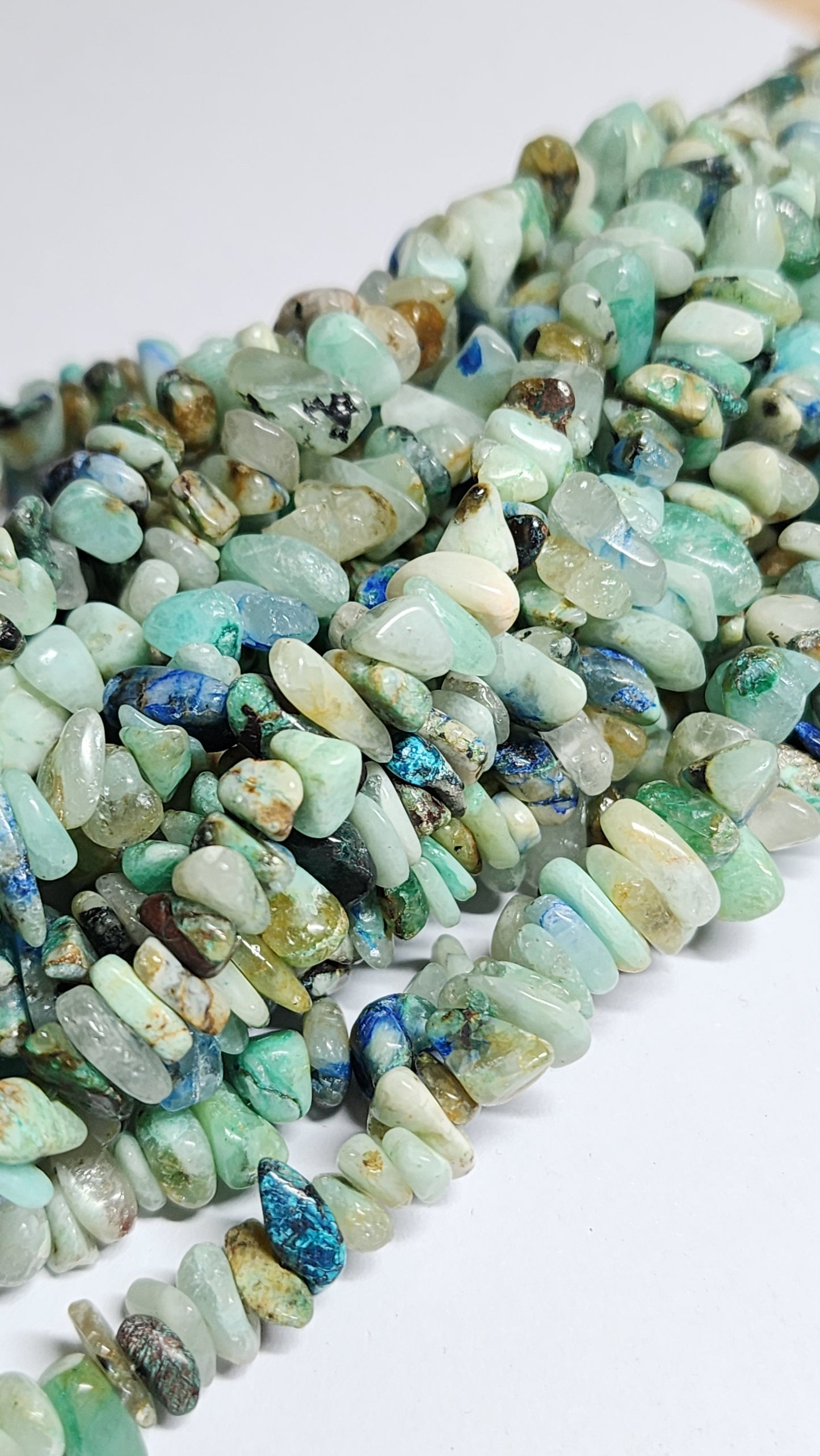 Chrysocolla Chip Beads