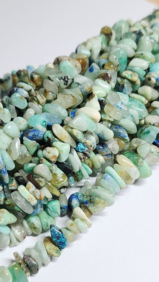 Chrysocolla Chip Beads