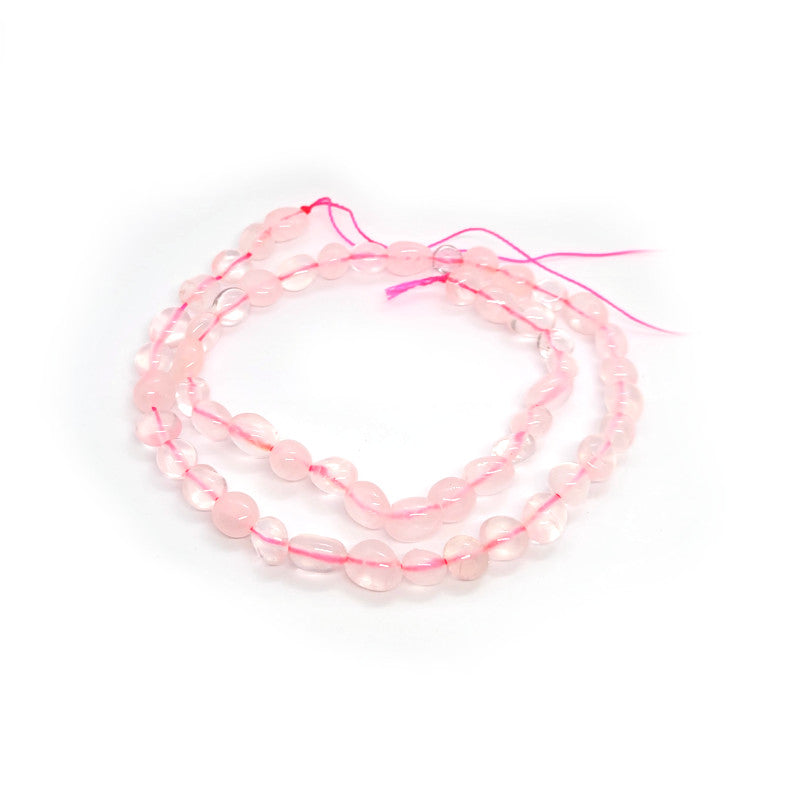 Rose Quartz Small Nugget Beads ~7mm