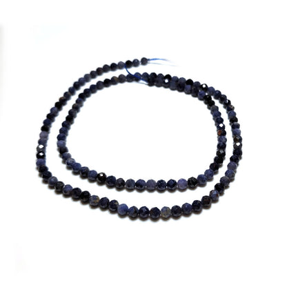 Sapphire 3.5mm Faceted Round Beads