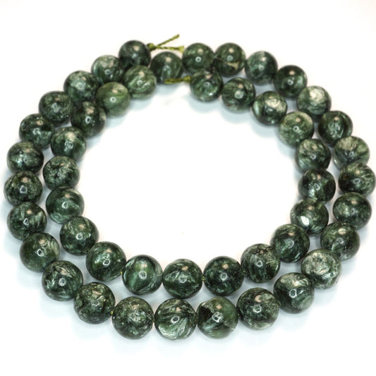 Seraphinite 8mm Round Beads