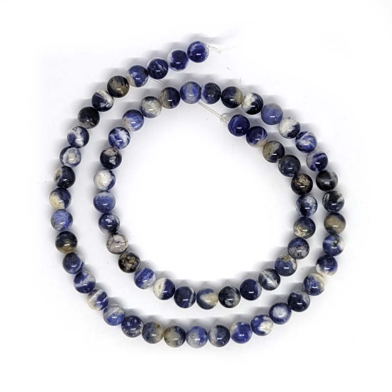 Sodalite 6mm Round Beads - 0824