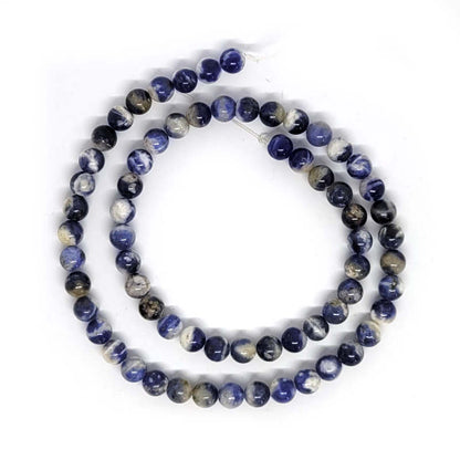 Sodalite 6mm Round Beads - 0824