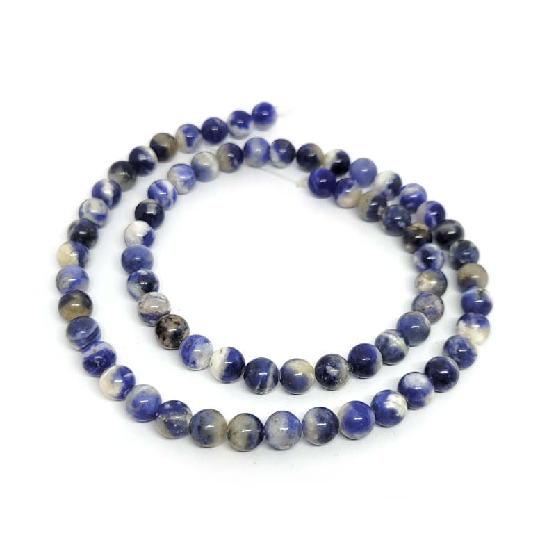 Sodalite 6mm Round Beads - 0824