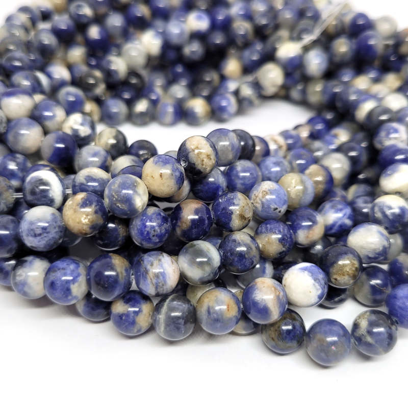 Sodalite 8mm Round Beads - 0824
