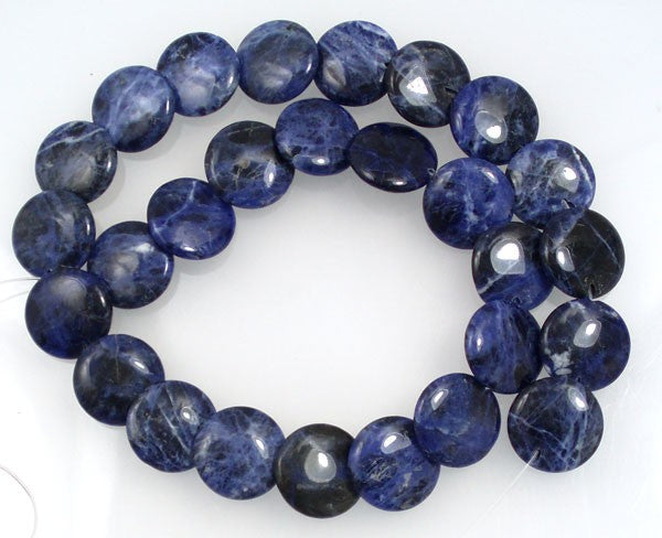 Sodalite 16mm Disc Beads