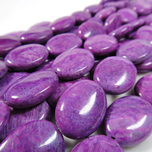 Sugilite Jasper 13x18mm Oval Beads