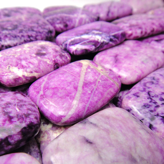 Sugilite Jasper 18x25mm Rectangle Beads
