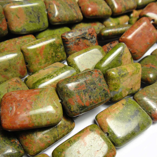 Unakite Rectangle Beads