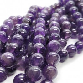 Amethyst 10mm Round Beads