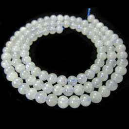 Aquamarine 4mm Round Beads