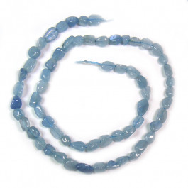 Aquamarine Small Nugget Beads