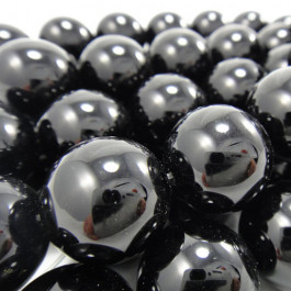 Black Onyx 18mm Round Beads