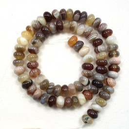 Botswana Agate 8x5mm Rondelle Beads