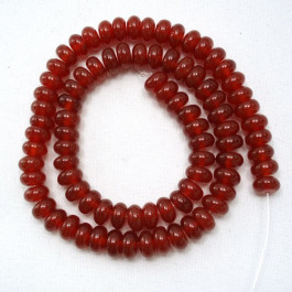 Carnelian 5x8mm Rondelle Beads