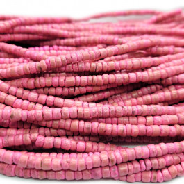 Coco Pink 3x4mm Wood Beads