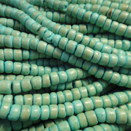 Coco Turquoise Wood Beads