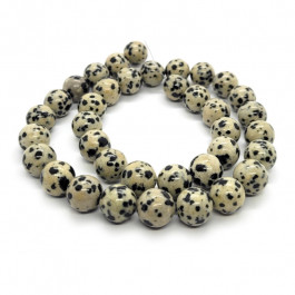 Dalmation Jasper 10mm Round Beads
