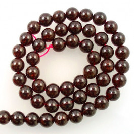 Garnet Stone Round 8mm beads