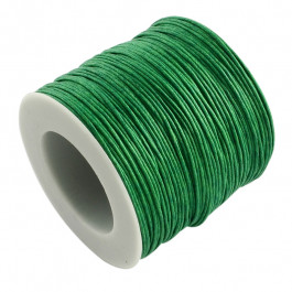 Green Waxed Cotton Cord 1mm 90M Roll