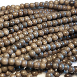 Greywood Round 4mm Wood Beads