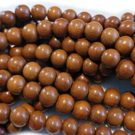 Nangka 10mm Round Wood Beads