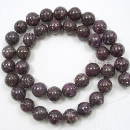 Lepidolite 10mm Round Beads