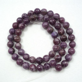 Lepidolite 8mm Round Beads